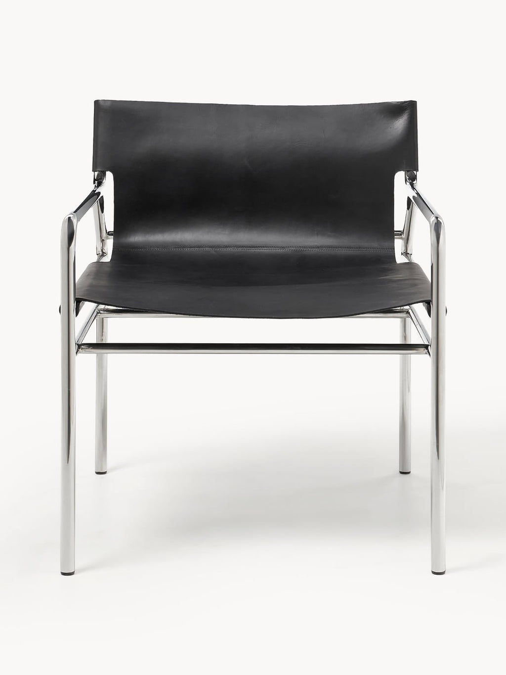 Dion Leather-Armchair — Grey