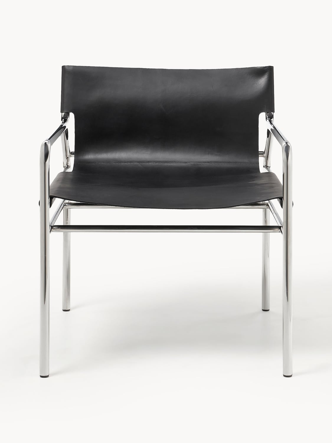 Dion Leather-Armchair — Grey
