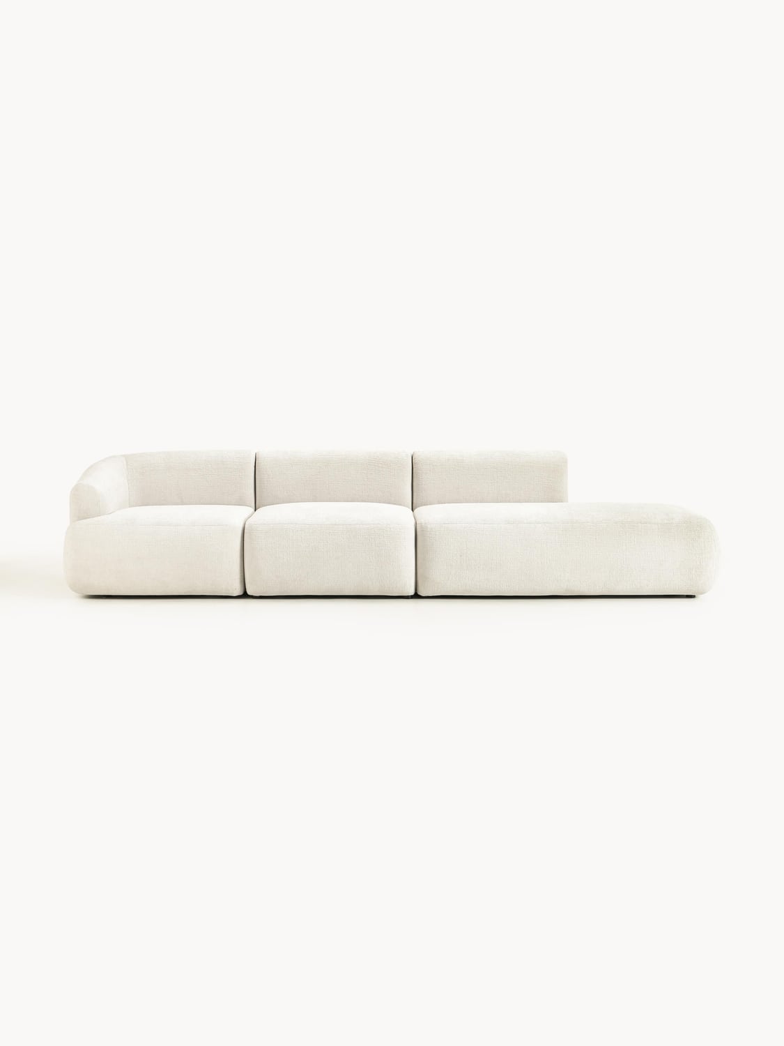 Sofia Modular Chaise (2-seater) — Ivory