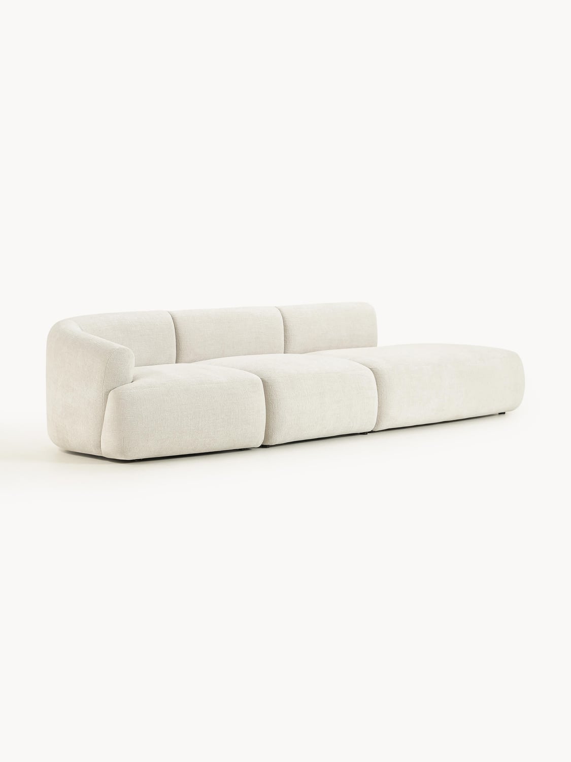Sofia Modular Chaise (2-seater) — Ivory