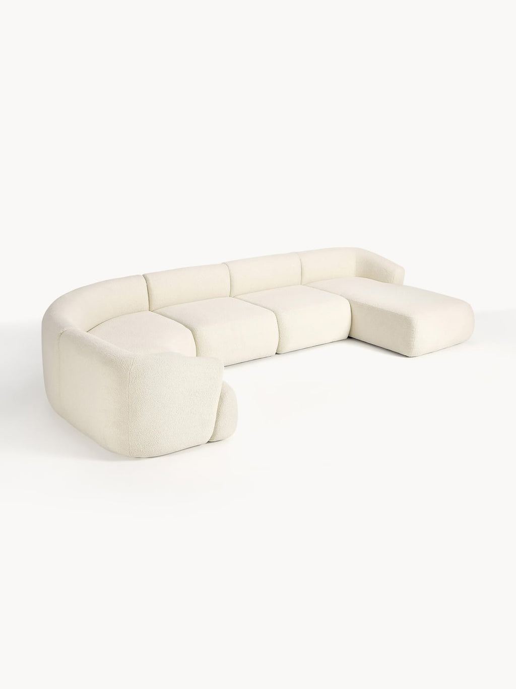 Sofia Modular Teddy-XL Sofa — Ivory