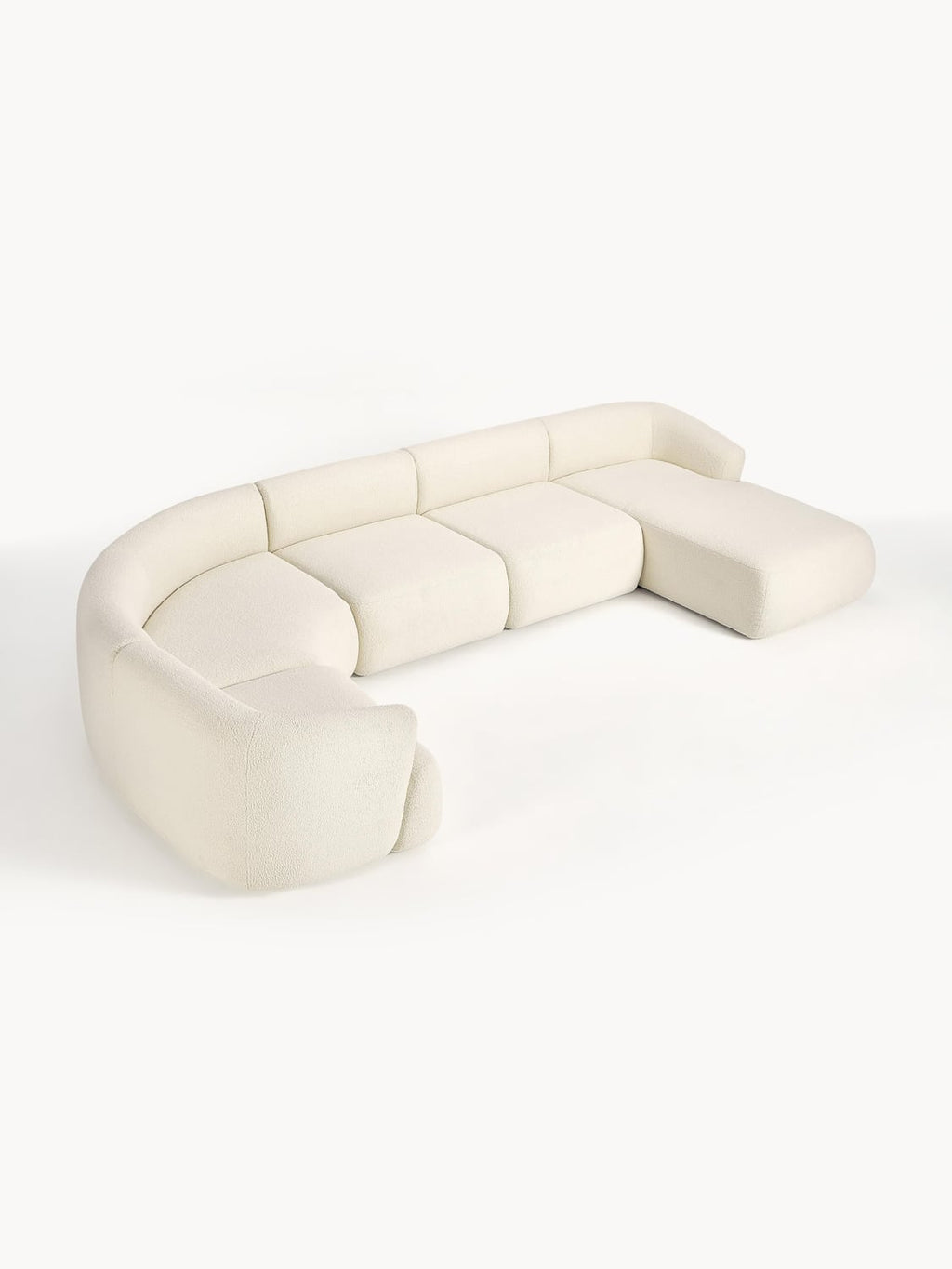 Sofia Modular Teddy-XL Sofa — Ivory
