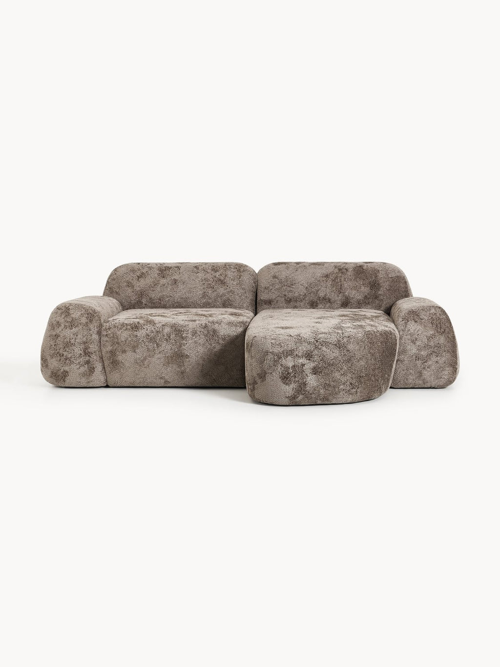Wolke Modular Teddy Bouclé Corner Sofa (3-seater) — Taupe
