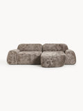 Wolke Modular Teddy Bouclé Corner Sofa (3-seater) — Taupe