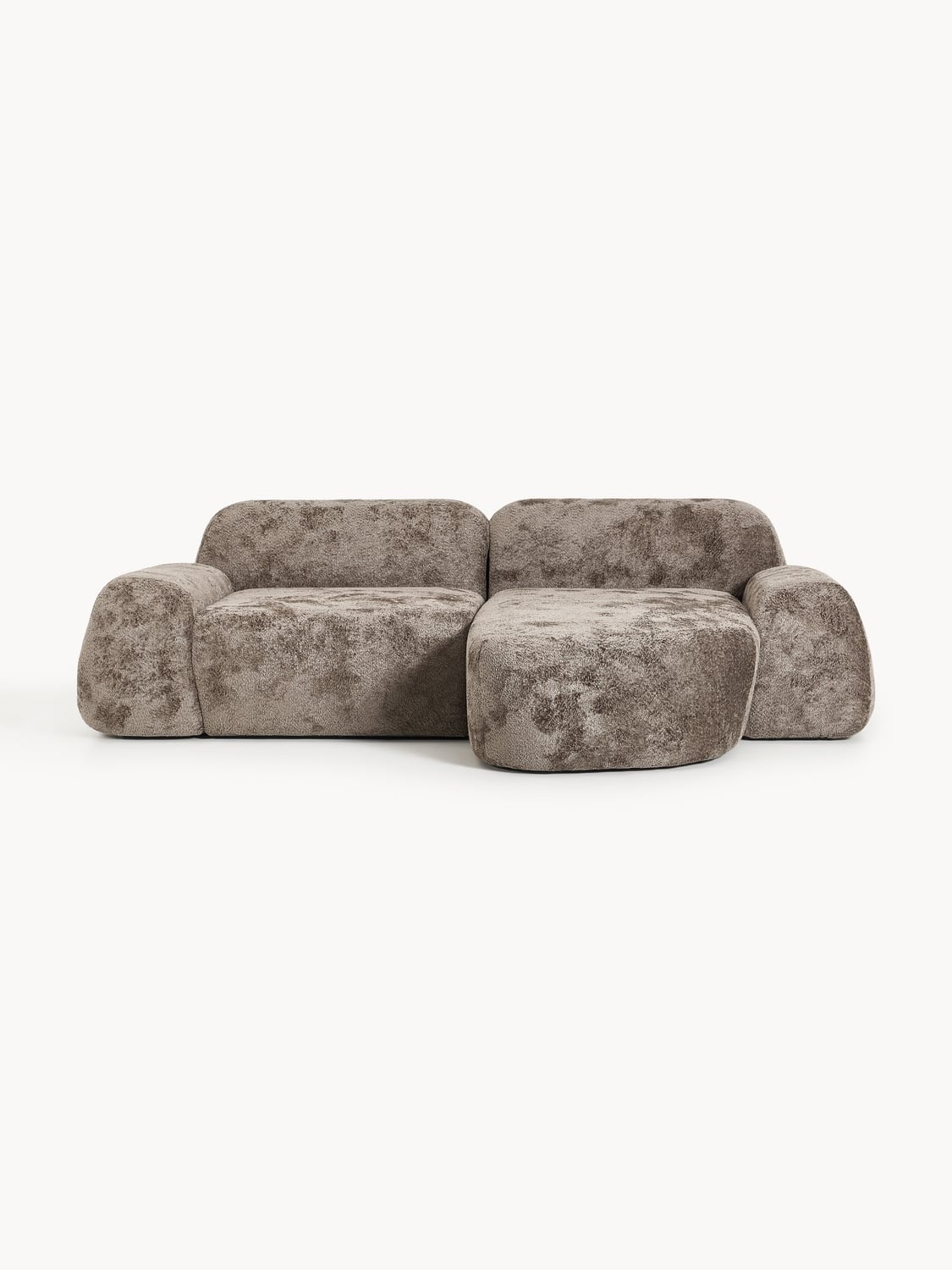 Wolke Modular Teddy Bouclé Corner Sofa (3-seater) — Taupe