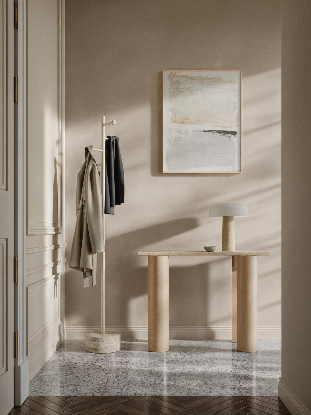 Disa Travertine Console Table
