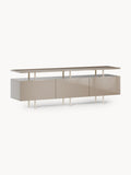 Lennie High-Gloss Sideboard — Oatmeal