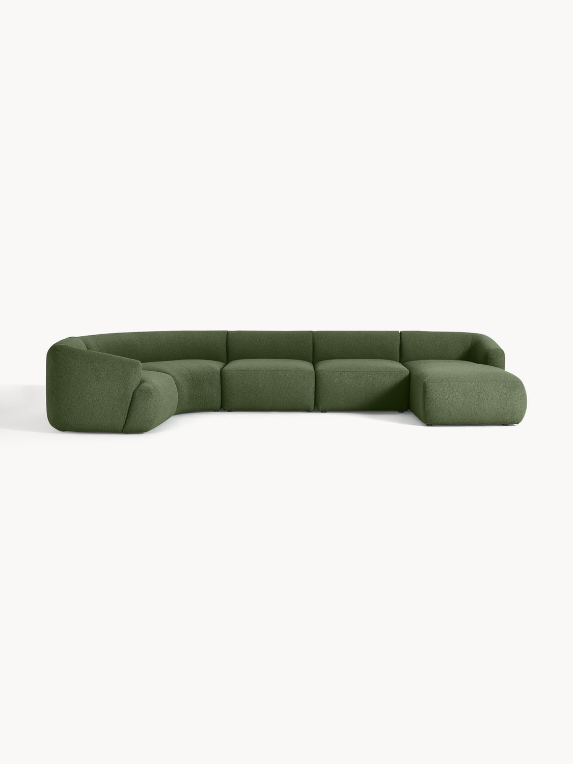 Sofia Modular Bouclé XL Sofa — Forest Green