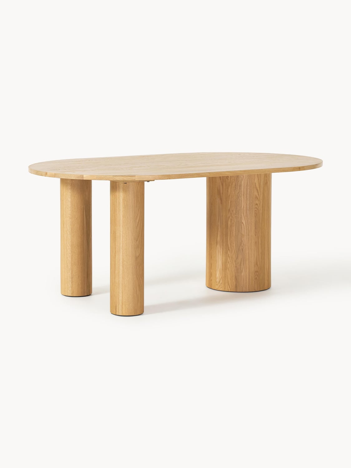 Dunia Oval Dining Table in Oak, in various sizes — Sand