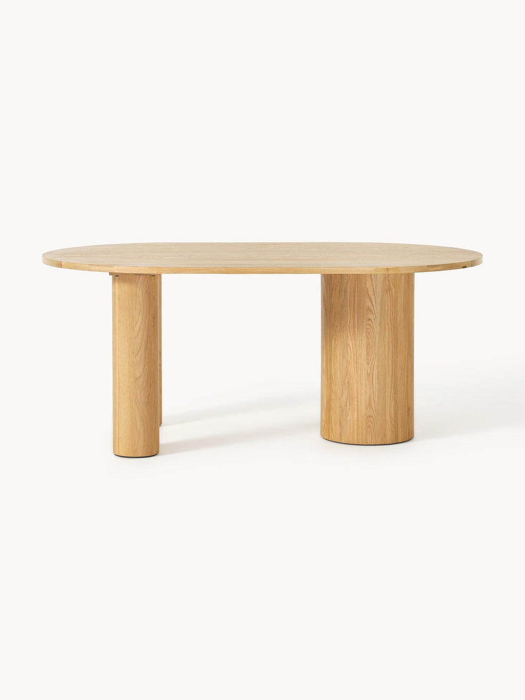 Dunia Oval Dining Table in Oak, in various sizes — Sand