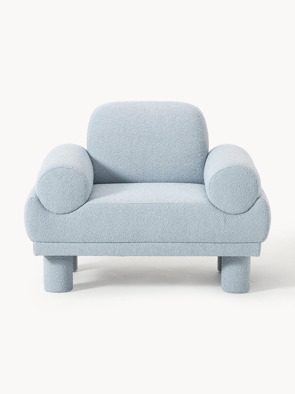 Lilo Bouclé Armchair — Light Blue