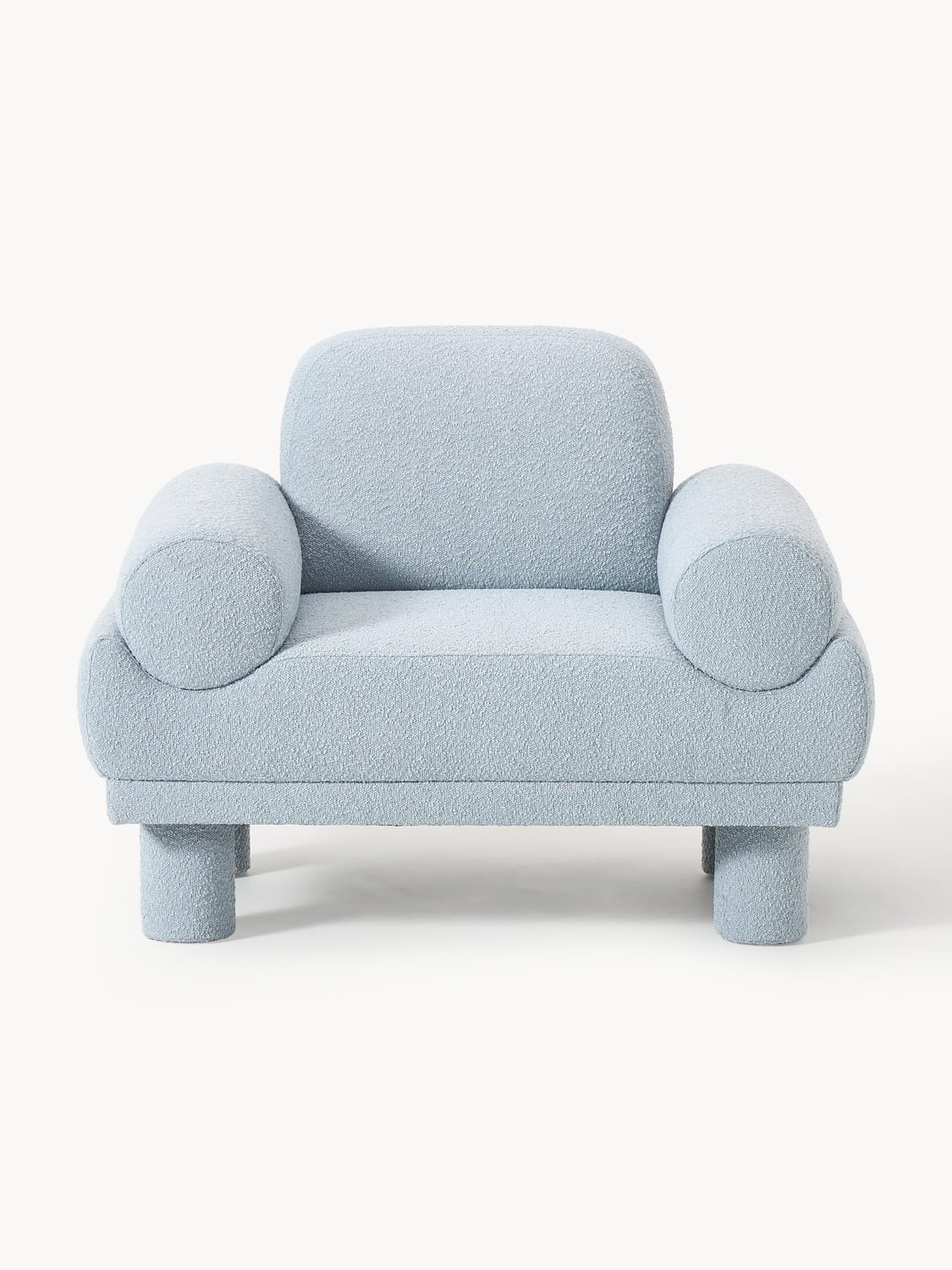 Lilo Bouclé Armchair — Light Blue