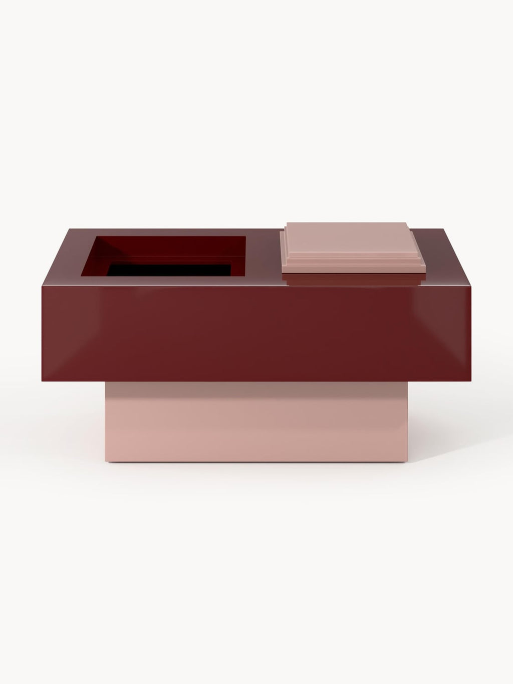 Alessa Coffee Table with Storage — Dark Grey