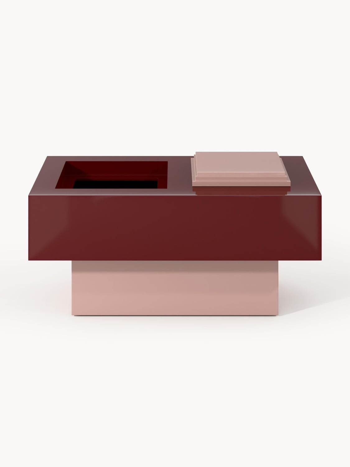 Alessa Coffee Table with Storage — Dark Grey