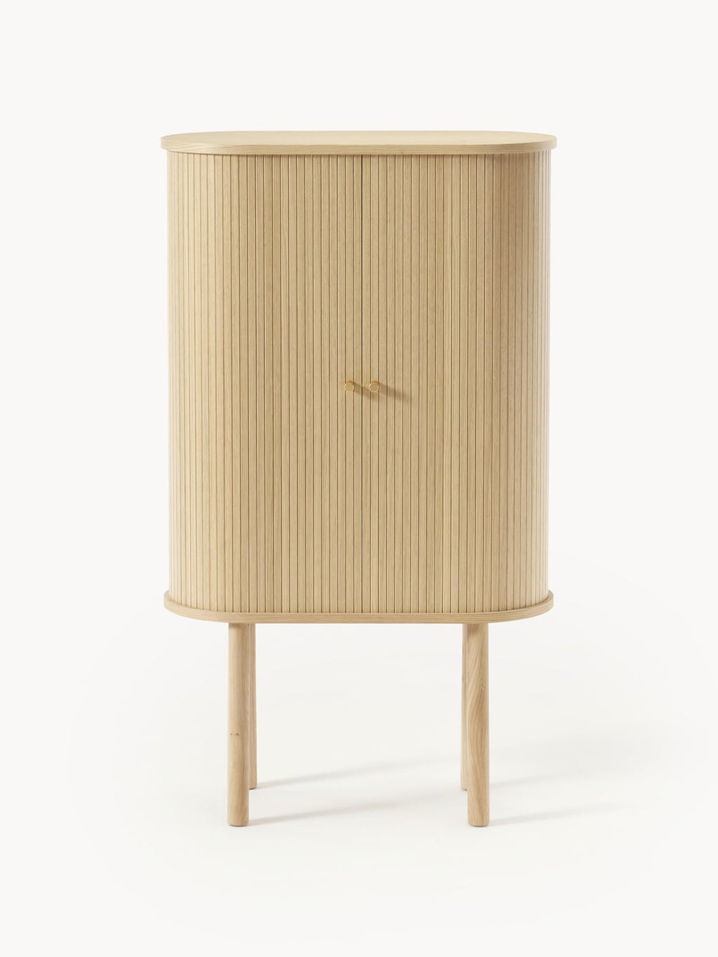 Calary Highboard with Fluted Front — Sand