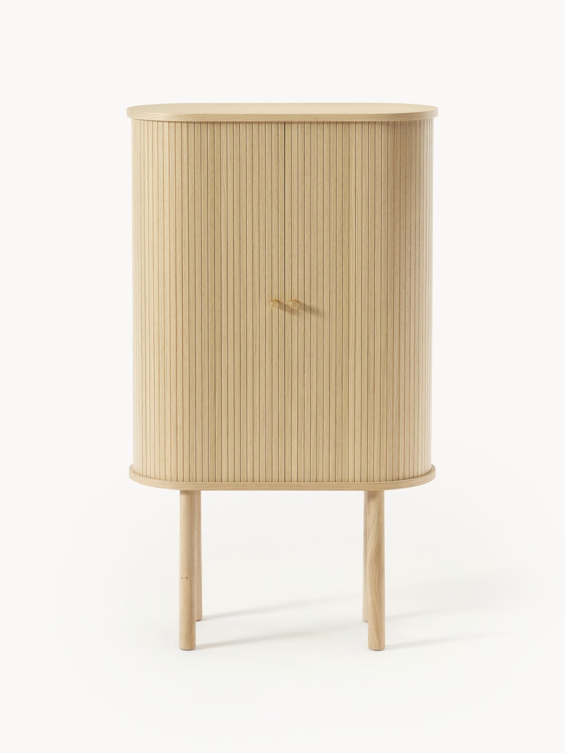 Calary Highboard with Fluted Front — Sand
