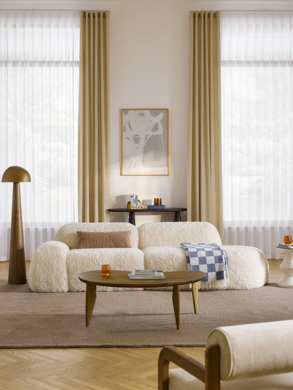 Wolke Teddy-Chaise — Cream