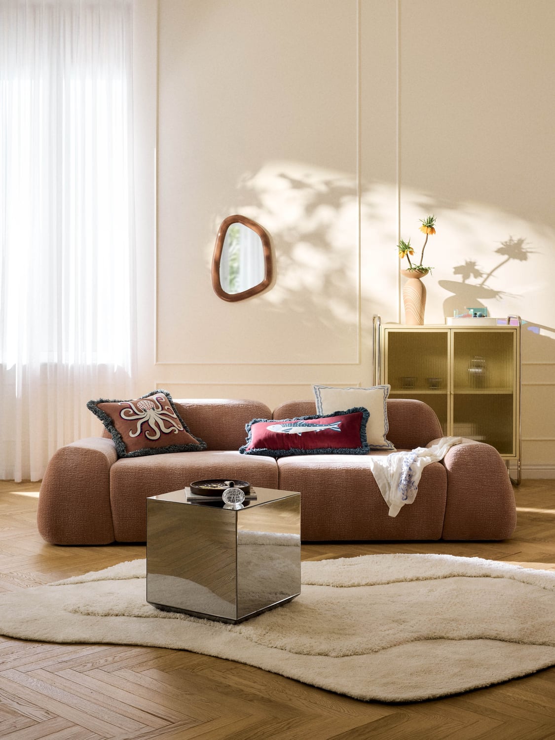 Wolke Modular Sofa (3-seater) — Taupe
