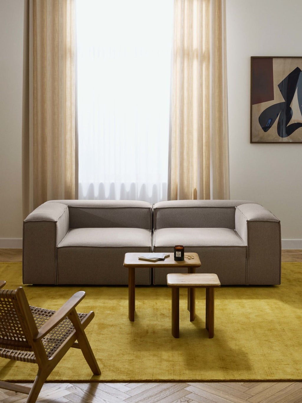 Lennon Modular Sofa (3-seater) — Warm Grey