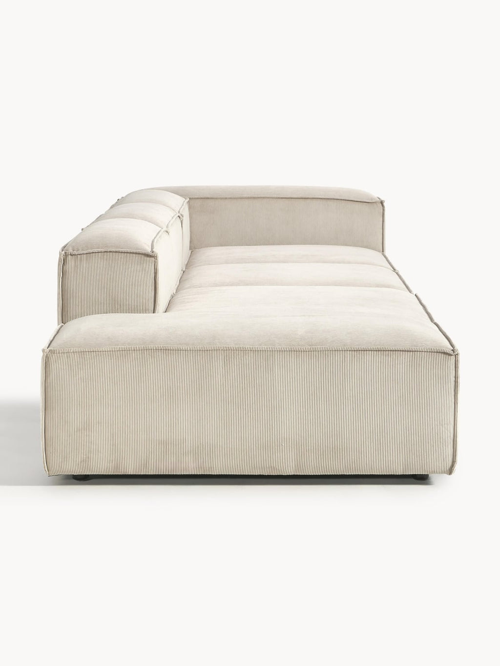 Lennon Modular XL Ottoman in Corduroy — Oatmeal