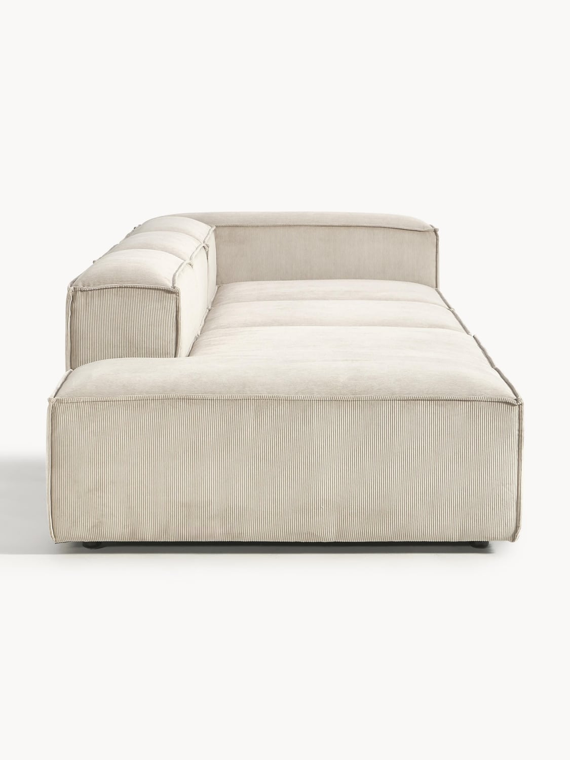 Lennon Modular XL Ottoman in Corduroy — Oatmeal