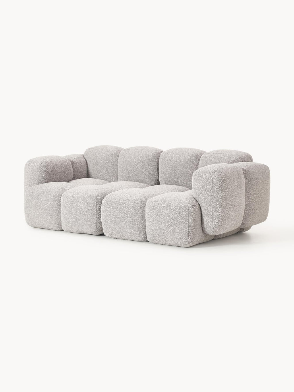Tayla Modular Sofa (3-seater) in Bouclé — Oatmeal