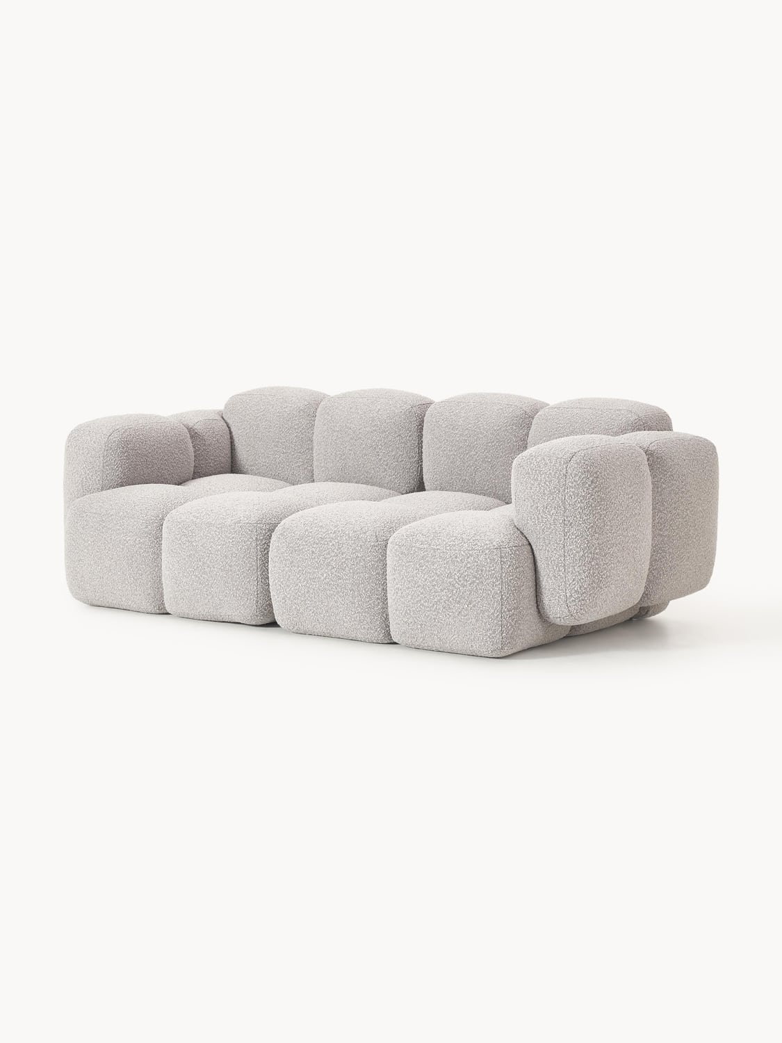 Tayla Modular Sofa (3-seater) in Bouclé — Oatmeal