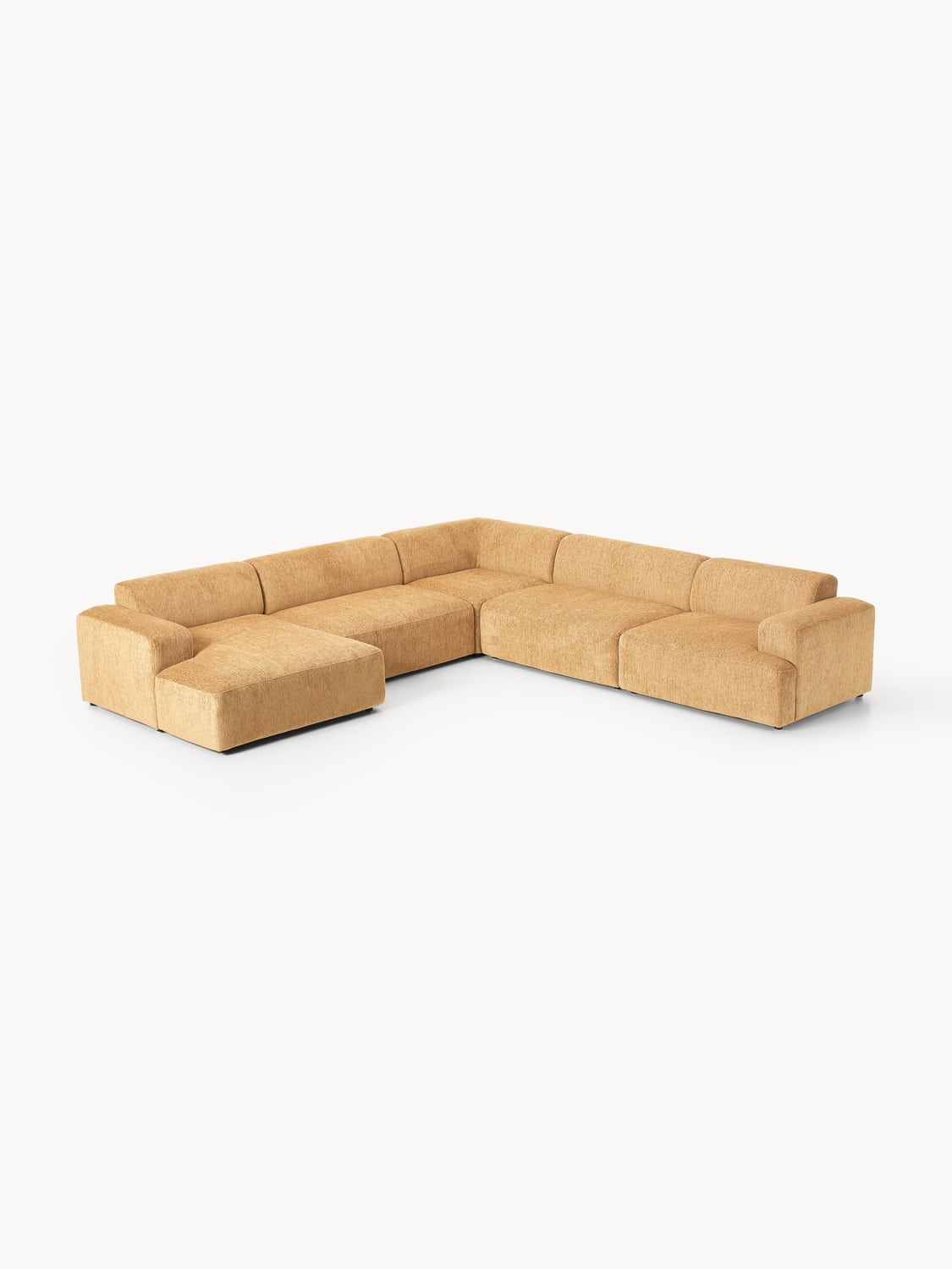 Melva XL Corner Sofa — Yellow