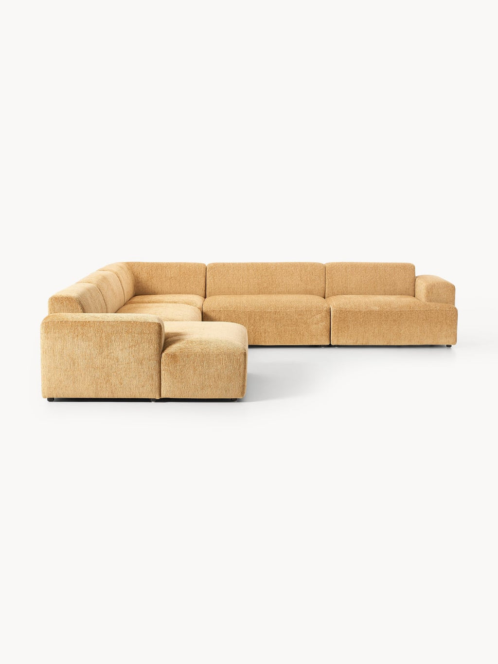 Melva XL Corner Sofa — Yellow