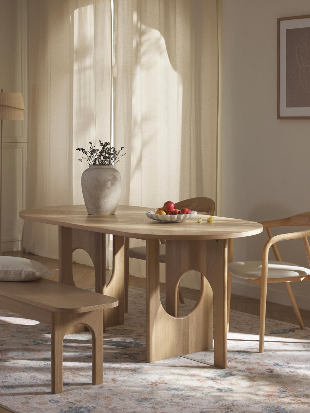 Apollo Oval Dining Table, in various sizes — Sand