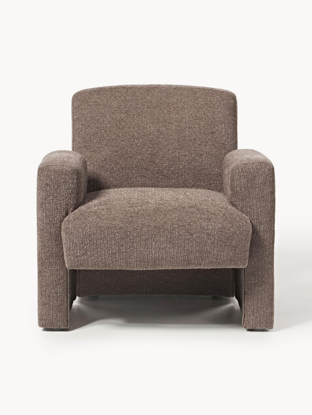 Aven Bouclé Lounge Chair — Dark Grey