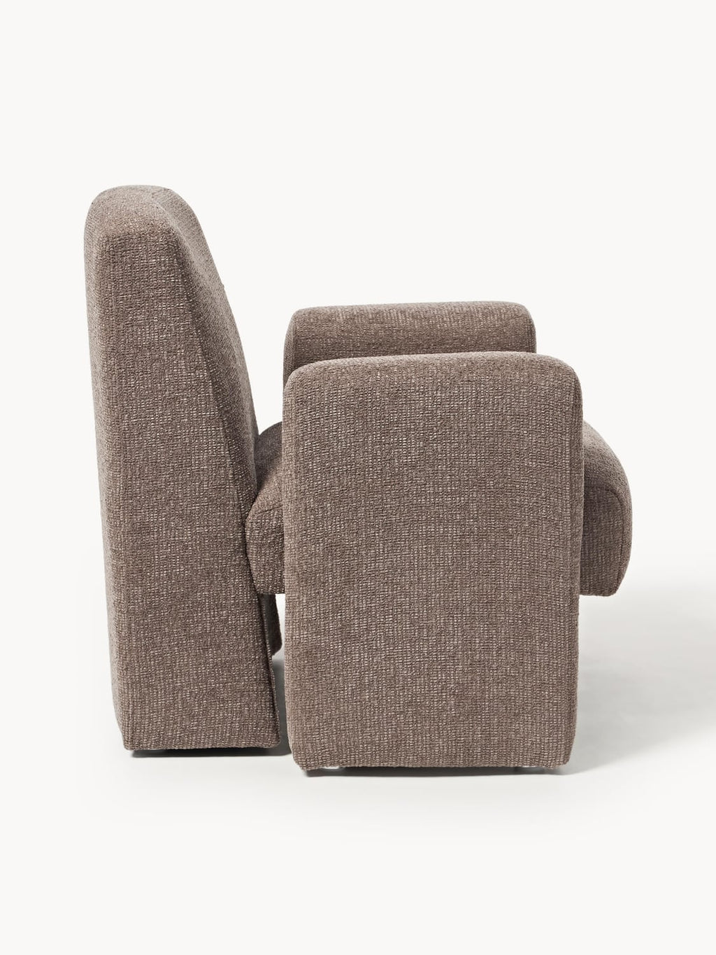 Aven Bouclé Lounge Chair — Dark Grey