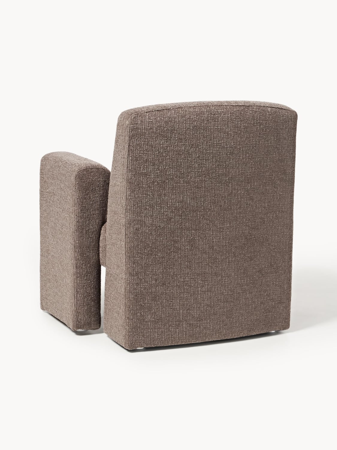 Aven Bouclé Lounge Chair — Dark Grey
