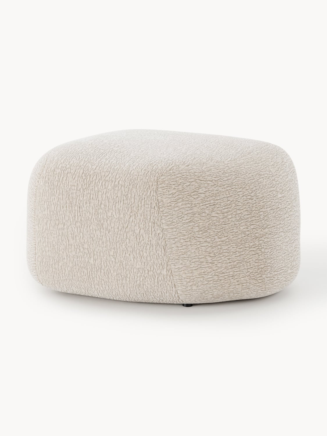 Wolke Oval Sofa Ottoman — Light Grey