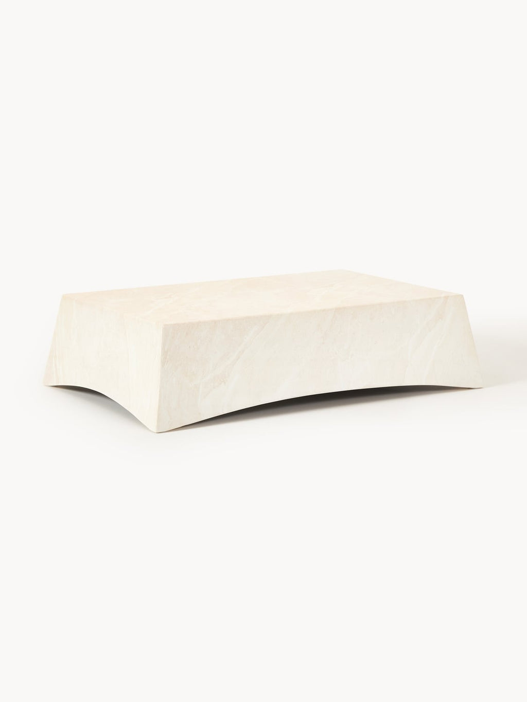 Mohi Indoor & Outdoor Coffee Table in Travertine Look, B 120 cm