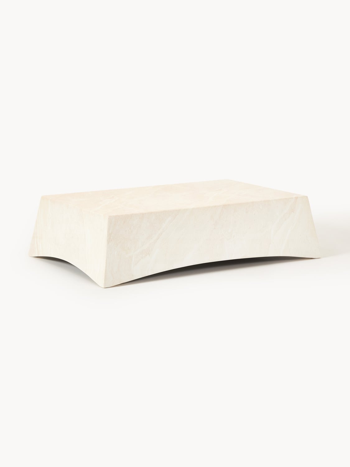 Mohi Indoor & Outdoor Coffee Table in Travertine Look, B 120 cm