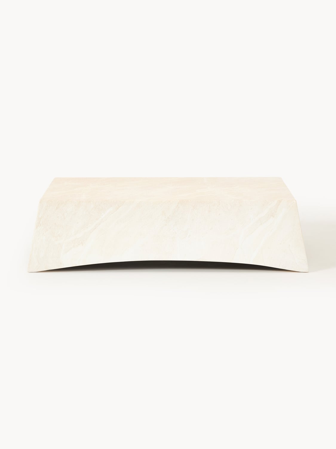 Mohi Indoor & Outdoor Coffee Table in Travertine Look, B 120 cm