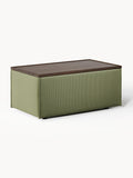 Lennon Sofa Ottoman in Corduroy with Storage — Khaki