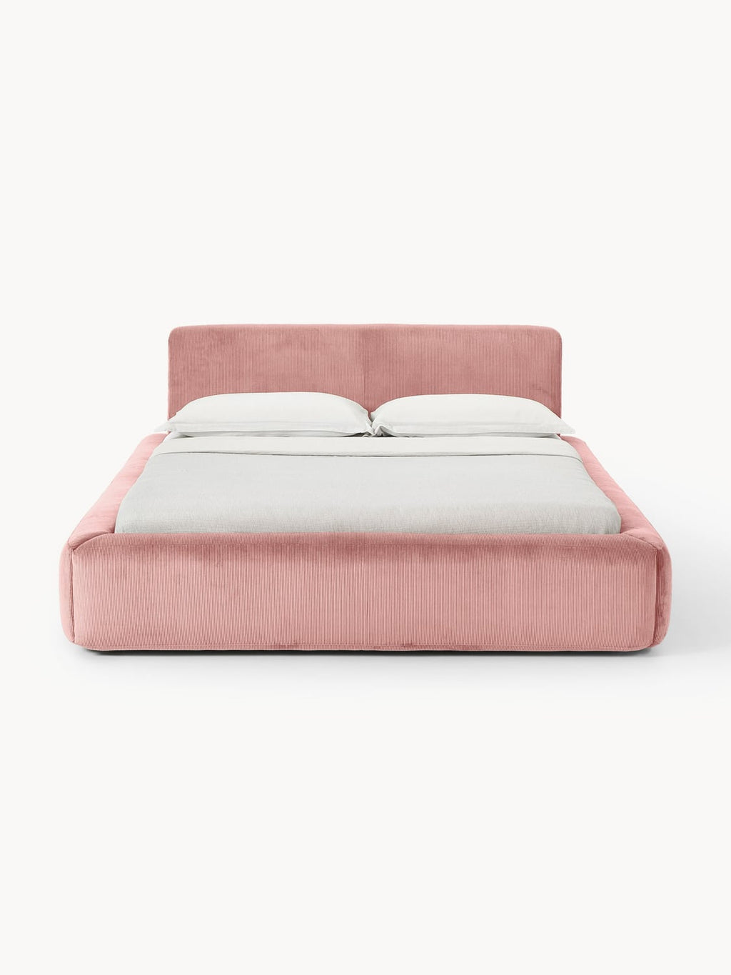 Melva Upholstered Bed — Pink