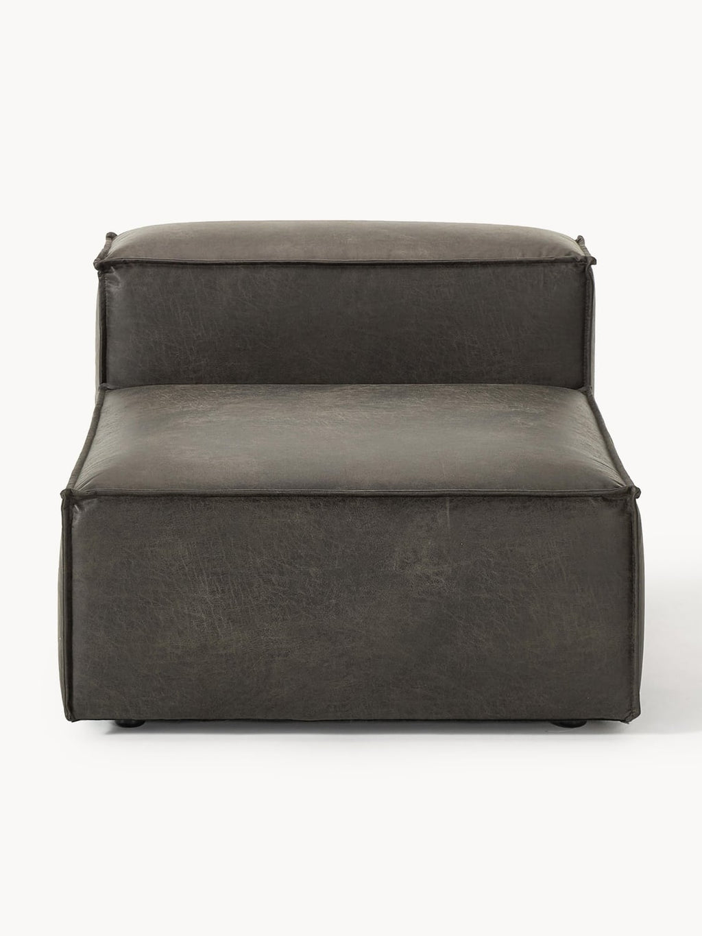 Lennon Middle Module in Leather — Anthracite