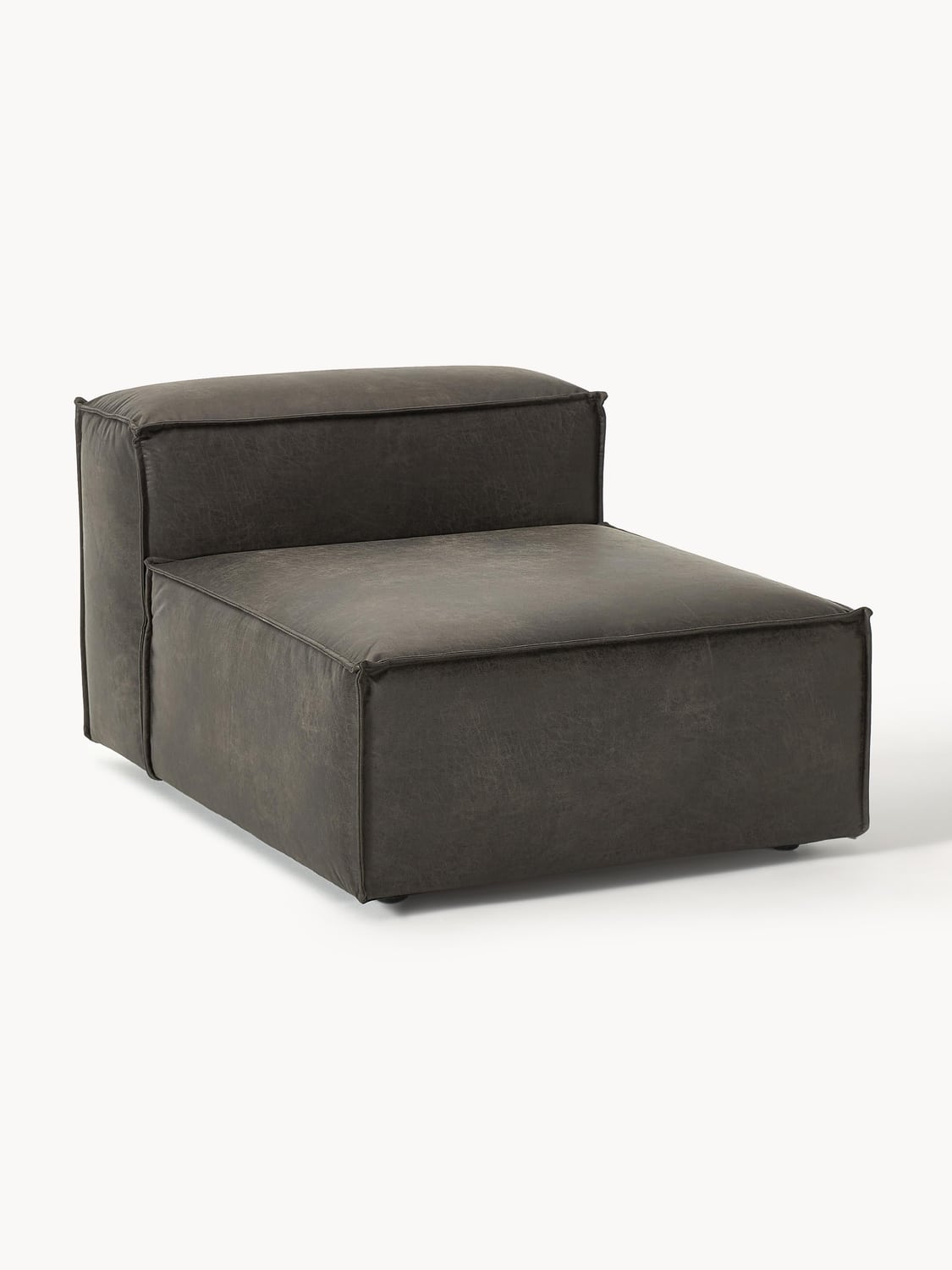 Lennon Middle Module in Leather — Anthracite