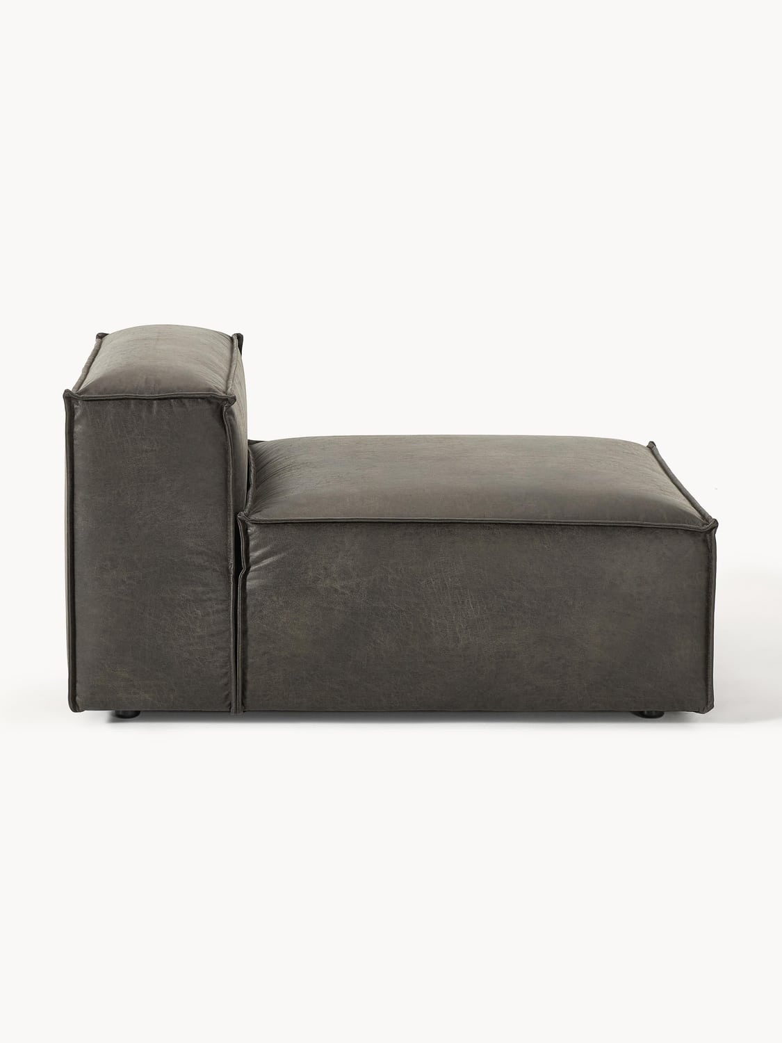 Lennon Middle Module in Leather — Anthracite