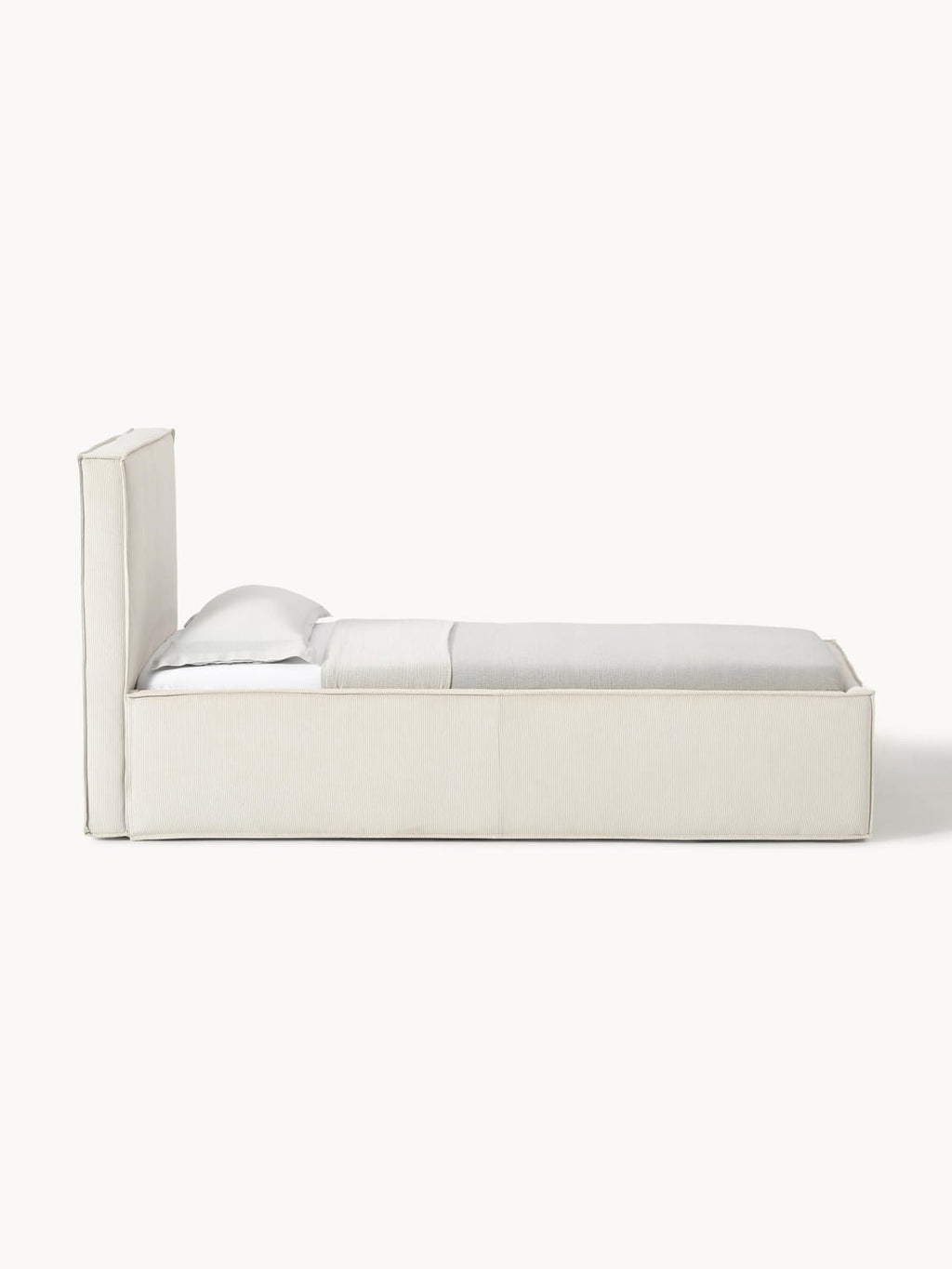 Dream Corduroy-Single Bed — Light Grey