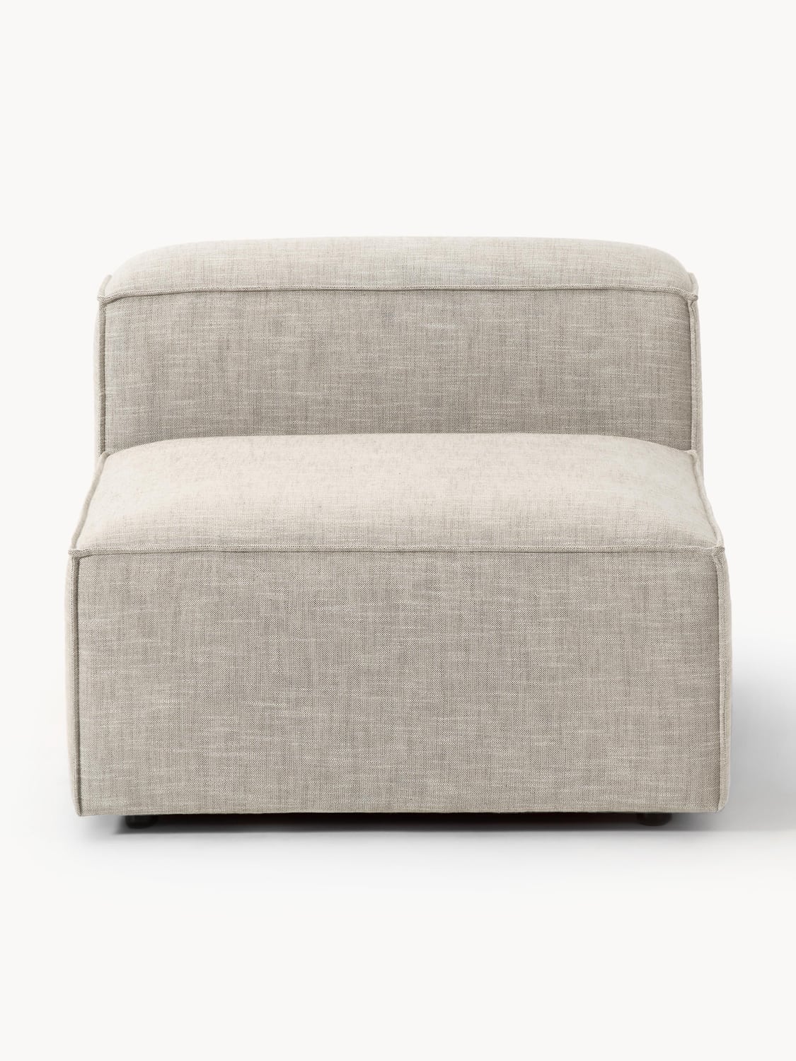 Lennon Middle Module in Linen Blend — Oatmeal