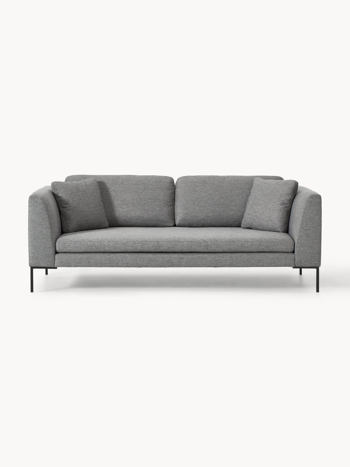 Emma Sofa (3-seater) with Metal Legs — Taupe