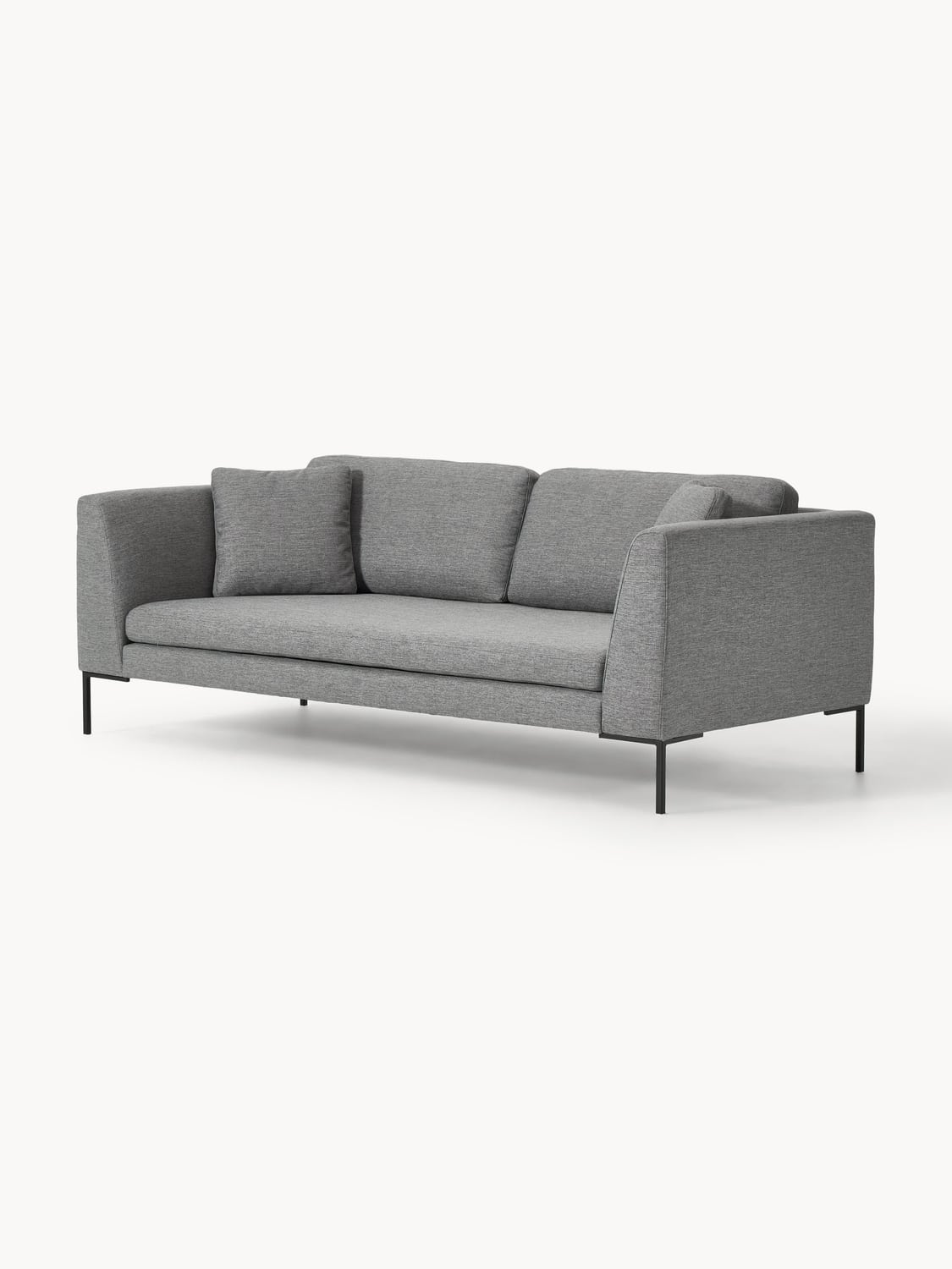 Emma Sofa (3-seater) with Metal Legs — Taupe