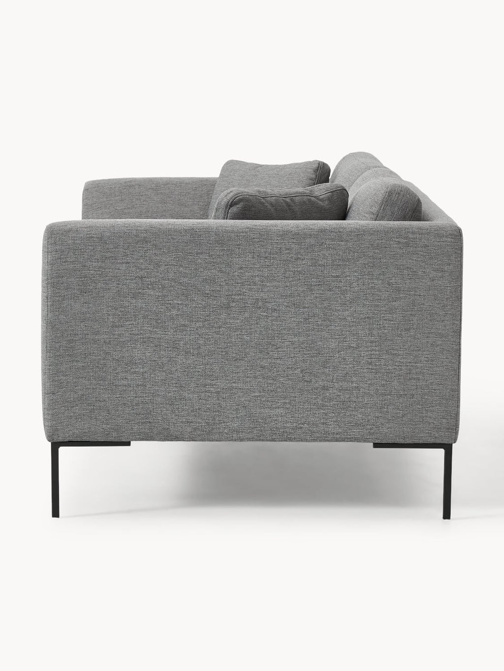 Emma Sofa (3-seater) with Metal Legs — Taupe