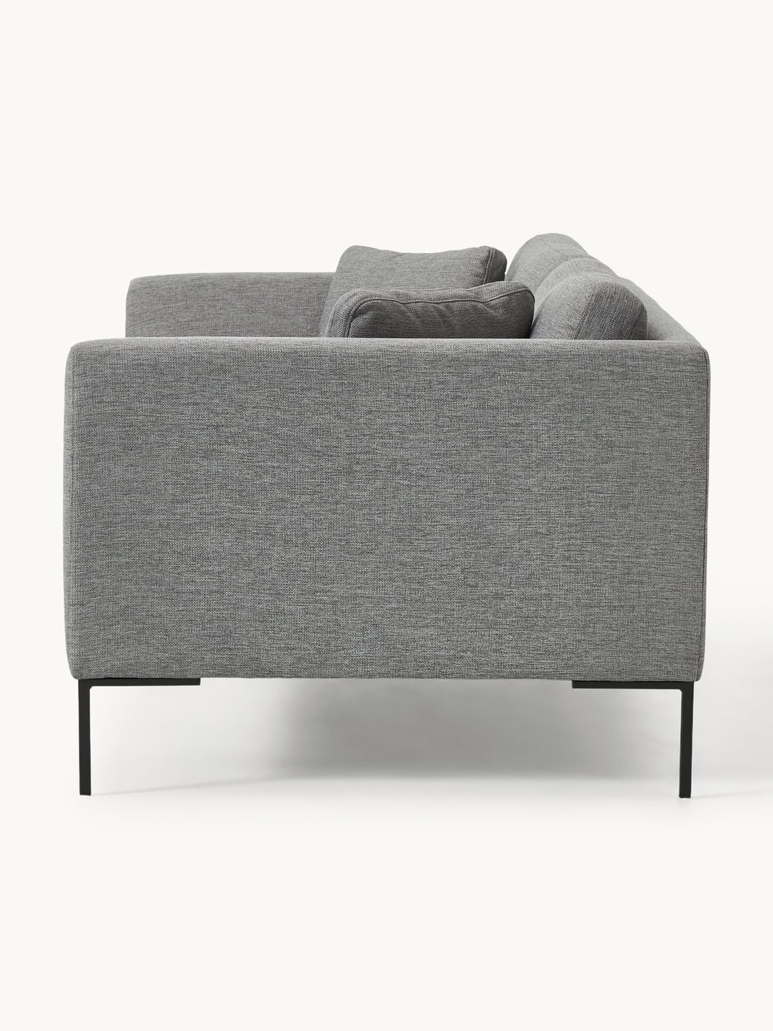 Emma Sofa (3-seater) with Metal Legs — Taupe