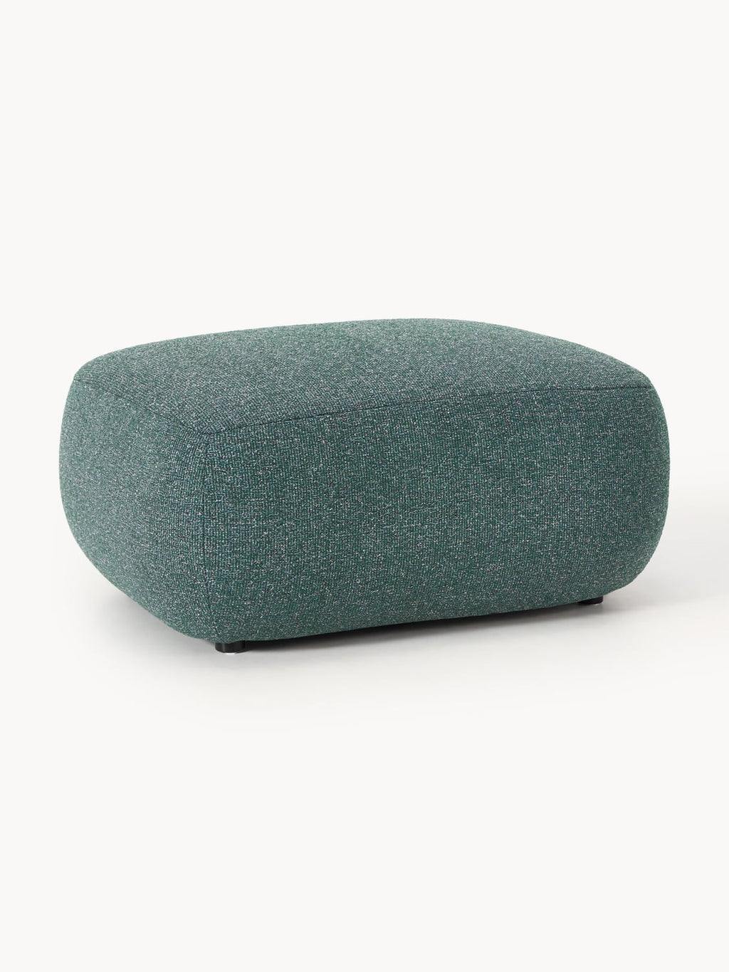 Sofia Bouclé Ottoman — Dark Grey