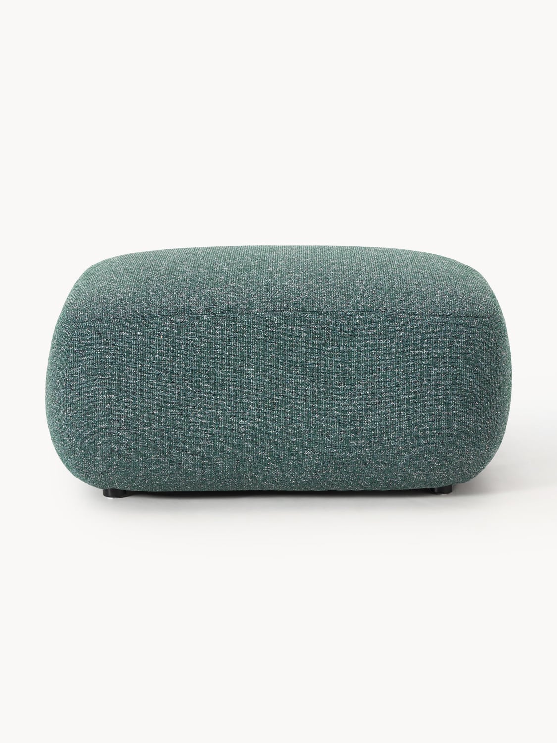 Sofia Bouclé Ottoman — Dark Grey